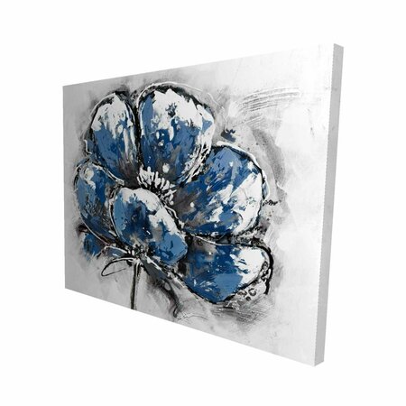 FONDO 16 x 20 in. Small Flower-Print on Canvas FO2790554